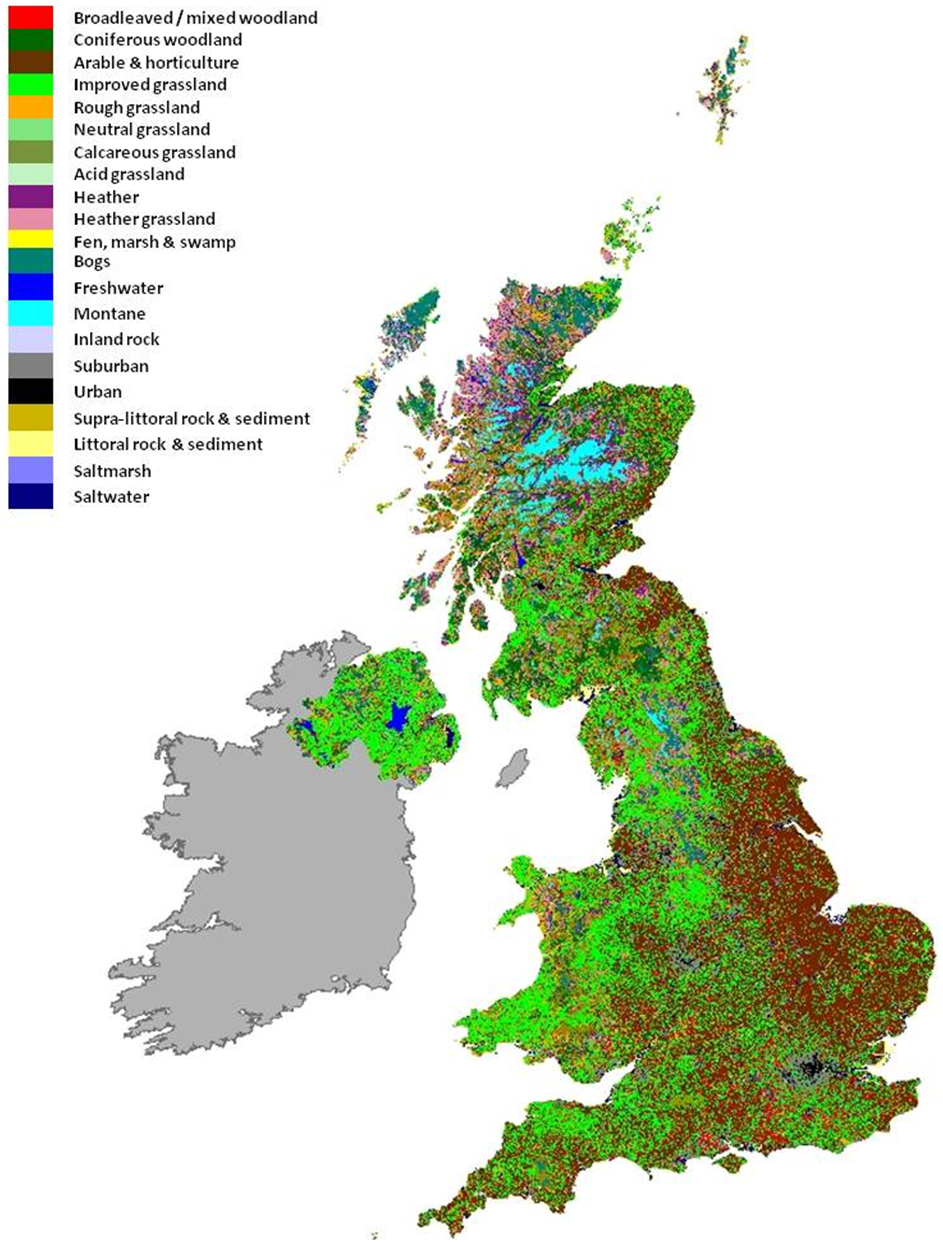 New UK Land Cover Map to be launched on 6 July | Centre for Ecology